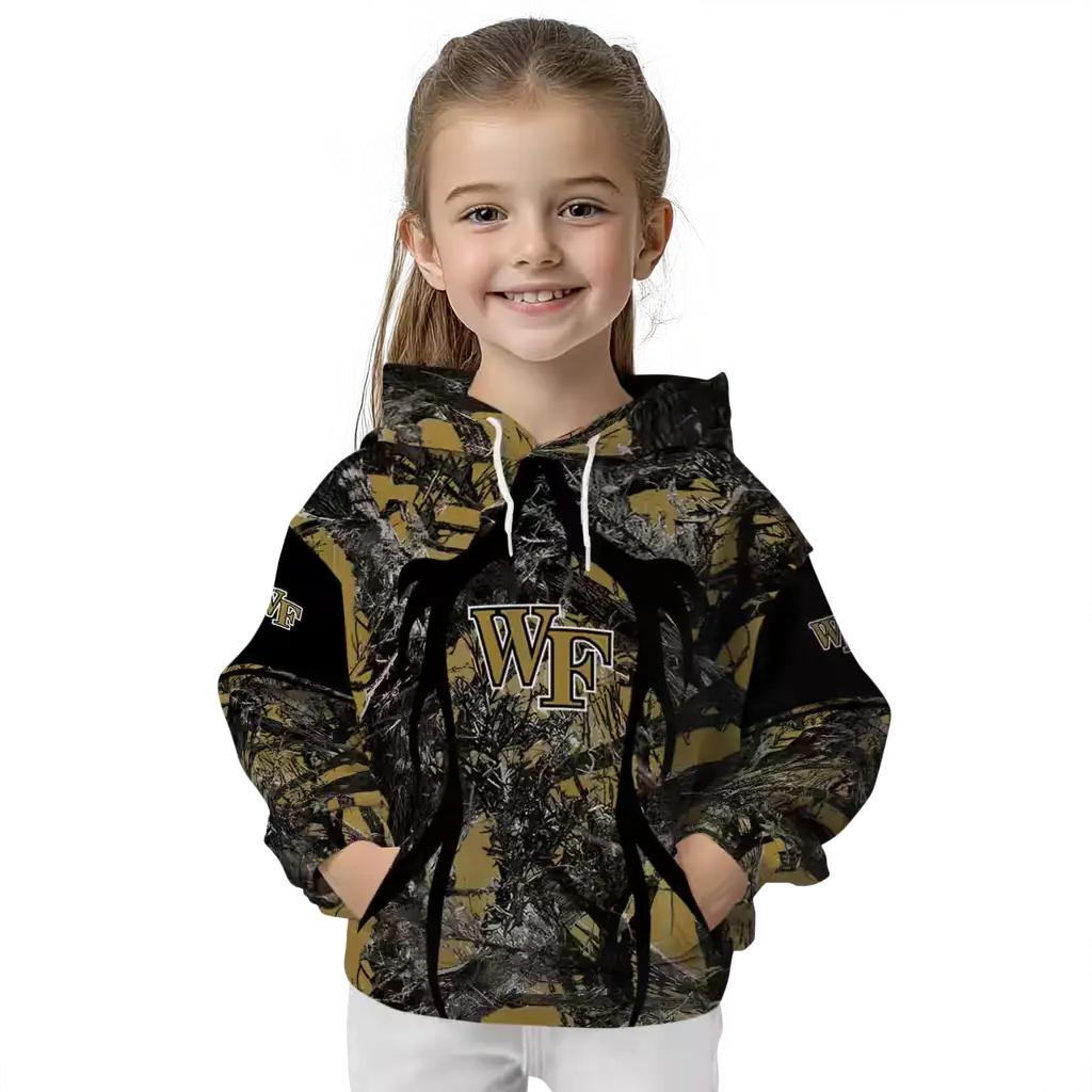 custom wake forest demon deacons hunting theme gold black hoodie top rated custom wake forest demon deacons hunting theme gold black hoodie top rated