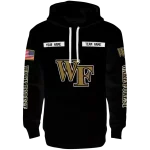 custom wake forest demon deacons punisher skull black hoodie best selling
