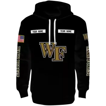 custom wake forest demon deacons punisher skull black hoodie best selling