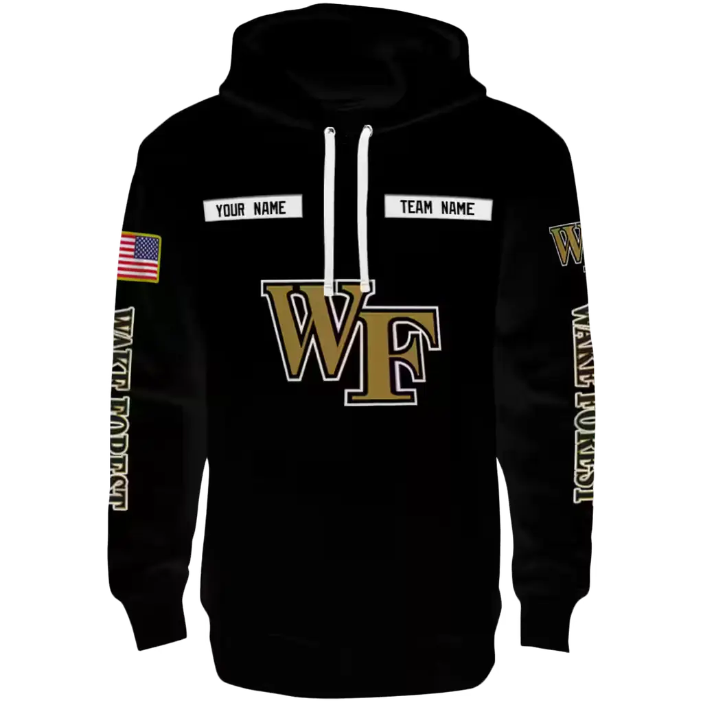 custom wake forest demon deacons punisher skull black hoodie best selling custom wake forest demon deacons punisher skull black hoodie best selling