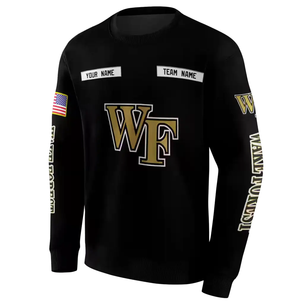 custom wake forest demon deacons punisher skull black hoodie new arrival custom wake forest demon deacons punisher skull black hoodie new arrival