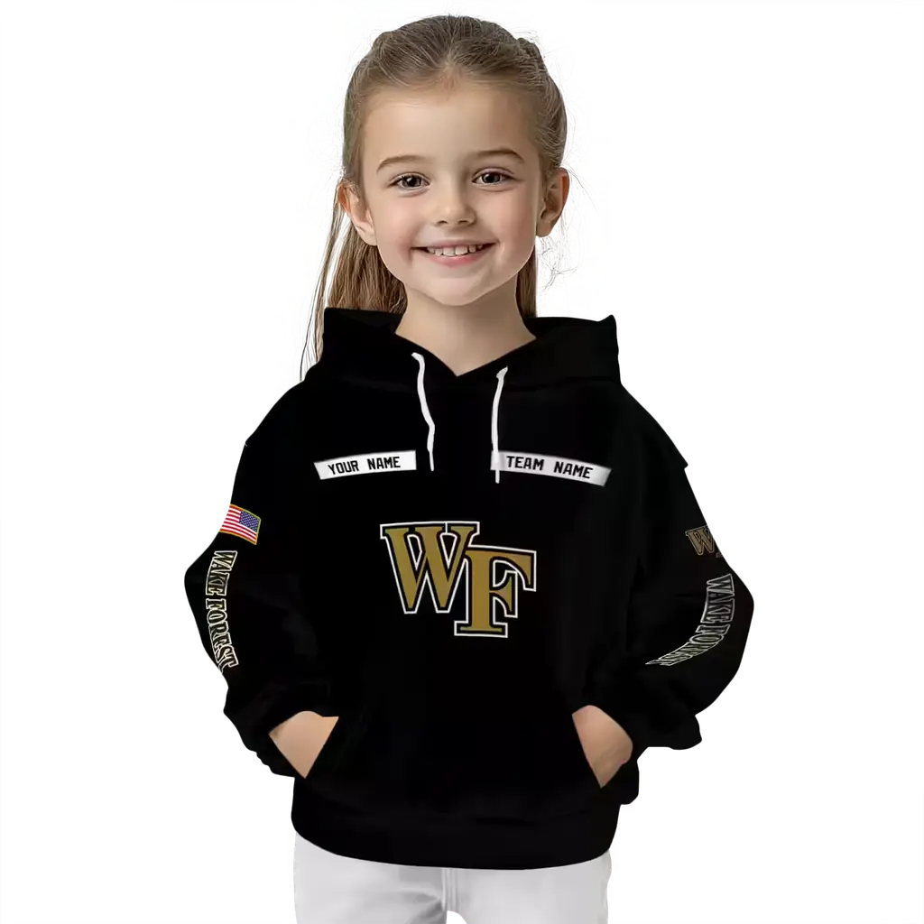custom wake forest demon deacons punisher skull black hoodie top rated custom wake forest demon deacons punisher skull black hoodie top rated