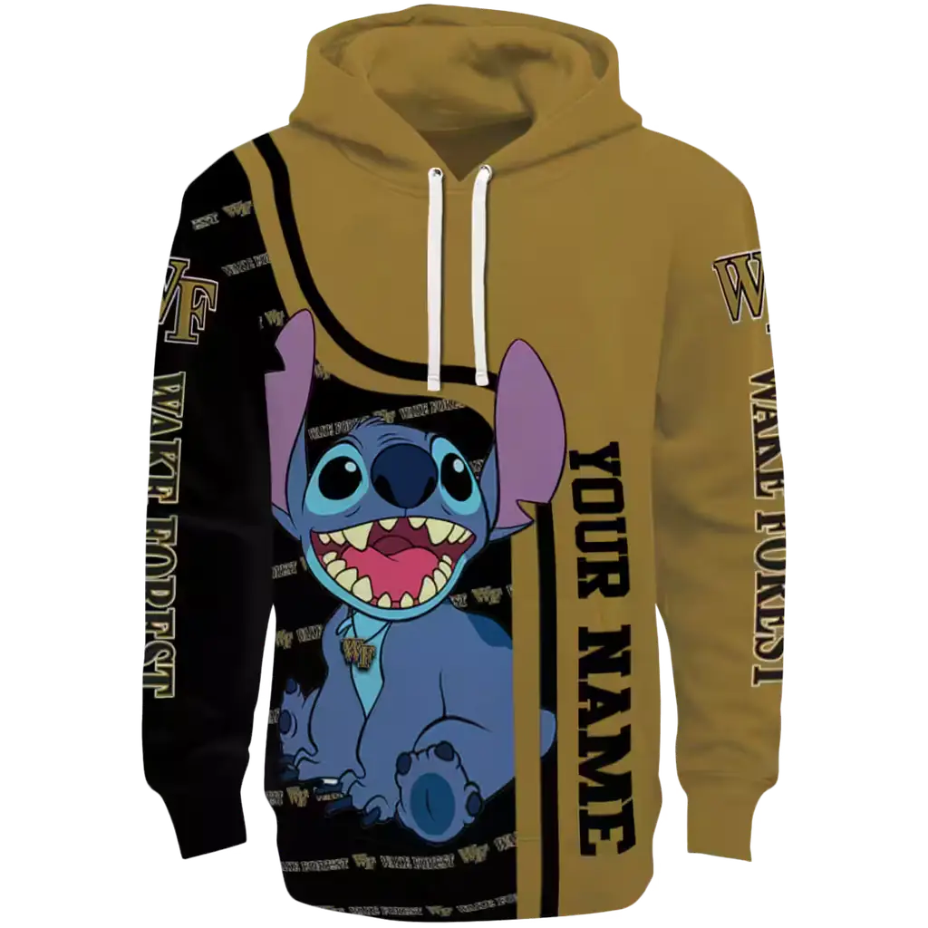 custom wake forest demon deacons stitch gold hoodie best selling custom wake forest demon deacons stitch gold hoodie best selling