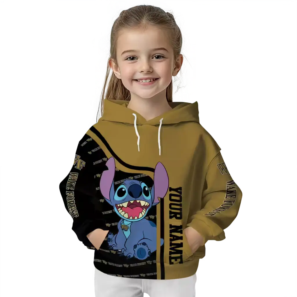 custom wake forest demon deacons stitch gold hoodie top rated custom wake forest demon deacons stitch gold hoodie top rated