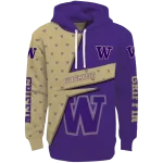 custom washington huskies abstract shape purple hoodie best selling