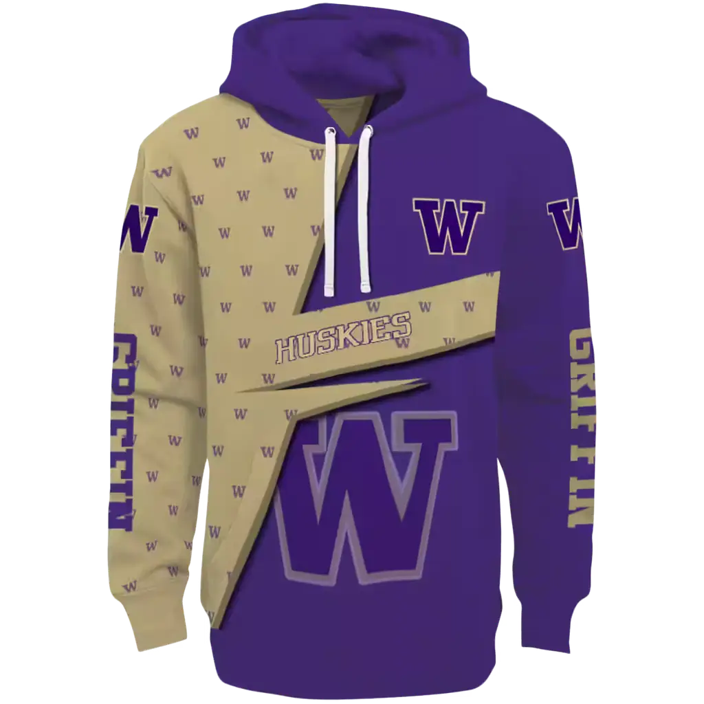 custom washington huskies abstract shape purple hoodie best selling custom washington huskies abstract shape purple hoodie best selling