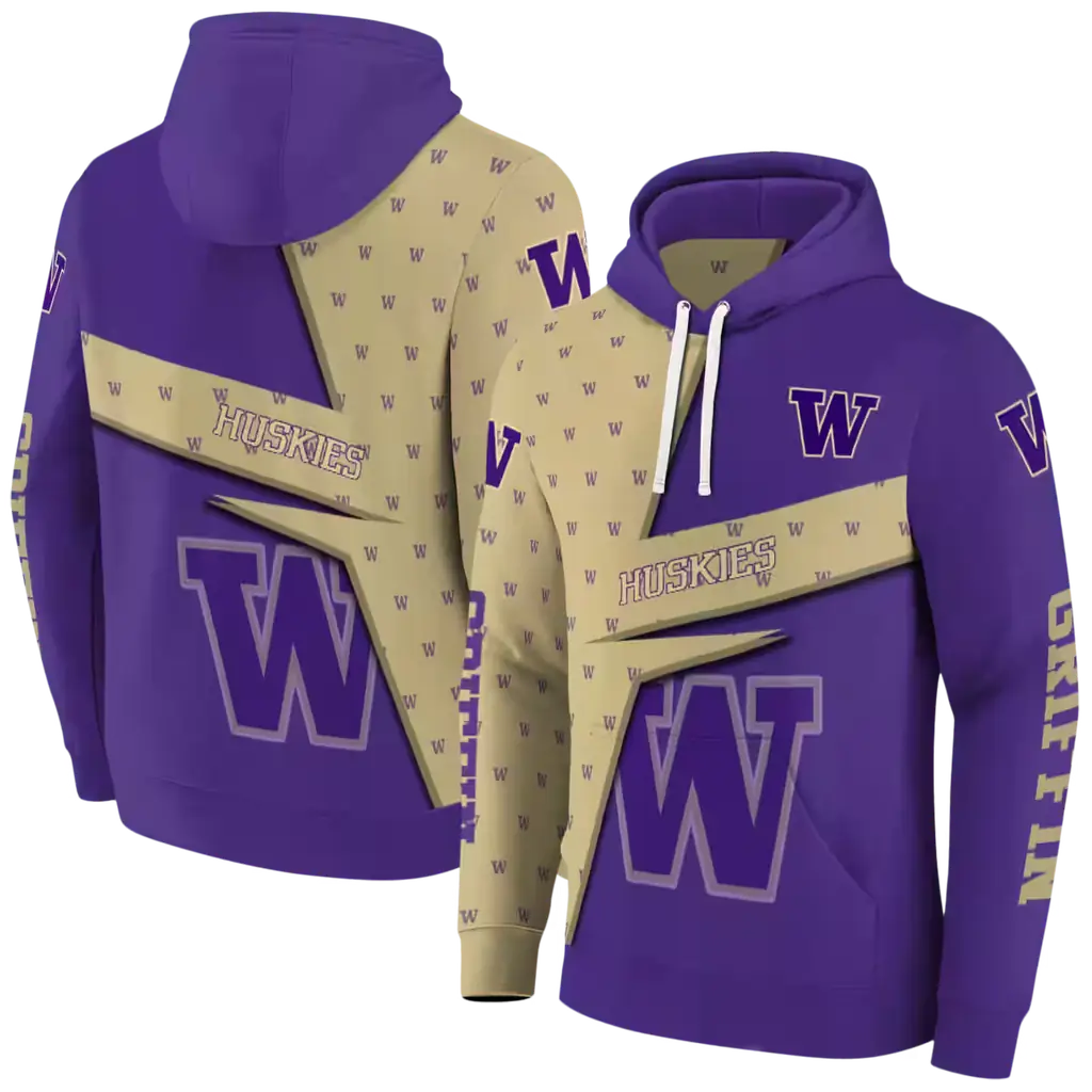 custom washington huskies abstract shape purple hoodie fashion forward custom washington huskies abstract shape purple hoodie fashion forward