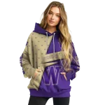 custom washington huskies abstract shape purple hoodie best selling