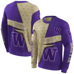 custom washington huskies abstract shape purple hoodie best selling