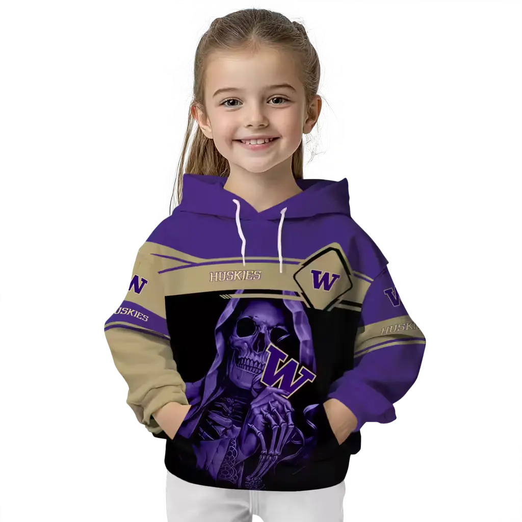 custom washington huskies grim reaper purple black hoodie top rated custom washington huskies grim reaper purple black hoodie top rated
