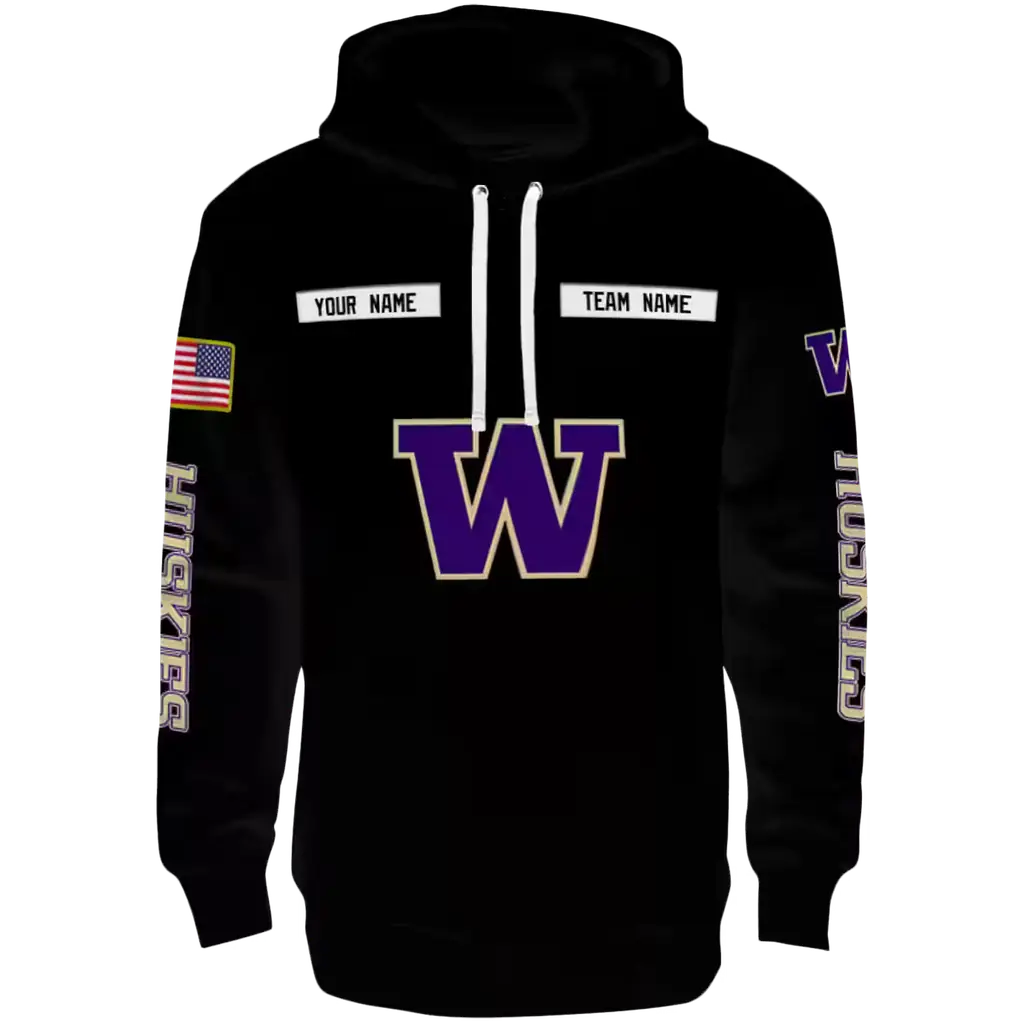 custom washington huskies punisher skull black hoodie best selling custom washington huskies punisher skull black hoodie best selling