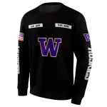 custom washington huskies punisher skull black hoodie best selling