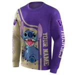 custom washington huskies stitch purple hoodie best selling