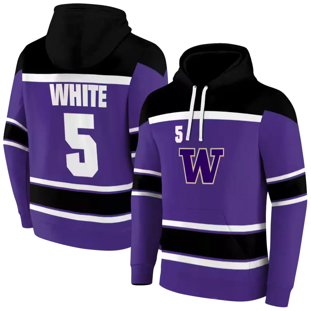 custom washington huskies striped pattern purple hoodie fashion forward custom washington huskies striped pattern purple hoodie fashion forward