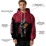 custom washington state cougars baby groot crimson black hoodie best selling