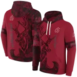 custom washington state cougars deer silhouette crimson hoodie best selling
