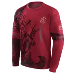 custom washington state cougars deer silhouette crimson hoodie best selling