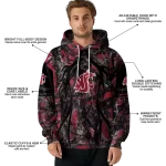 custom washington state cougars hunting theme crimson black hoodie best selling