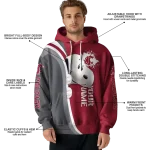 custom washington state cougars peeking snoopy crimson hoodie best selling