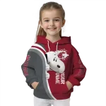 custom washington state cougars peeking snoopy crimson hoodie best selling
