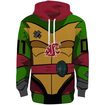 custom washington state cougars superhero armor crimson green hoodie best selling