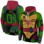 custom washington state cougars superhero armor crimson green hoodie best selling