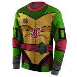 custom washington state cougars superhero armor crimson green hoodie best selling
