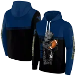 custom west virginia mountaineers baby groot blue black hoodie best selling