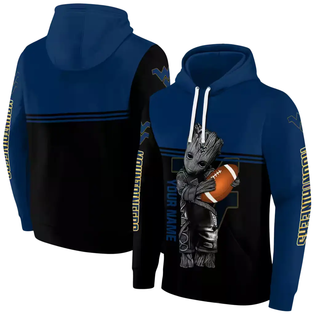 custom west virginia mountaineers baby groot blue black hoodie fashion forward custom west virginia mountaineers baby groot blue black hoodie fashion forward