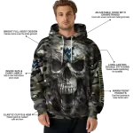 custom west virginia mountaineers camo skull hoodie best selling