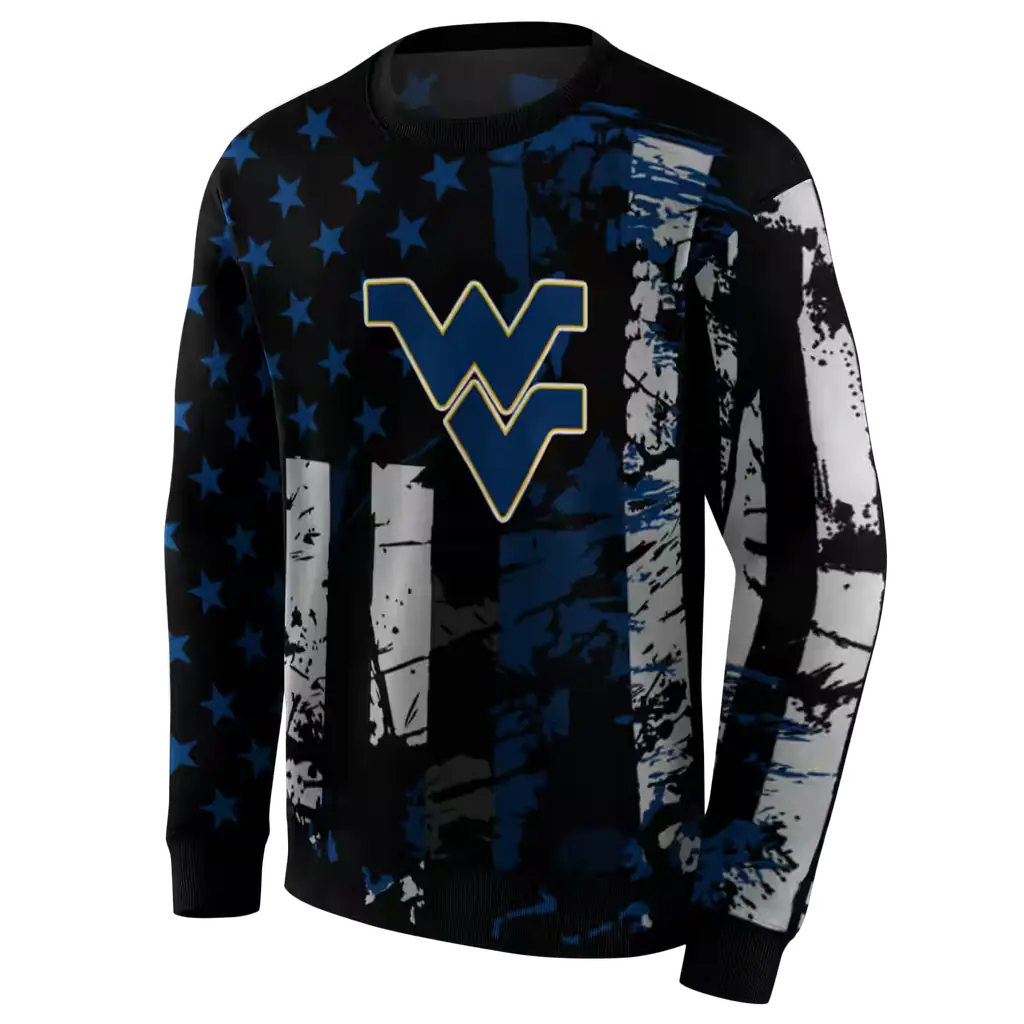 custom west virginia mountaineers distressed flag blue black hoodie new arrival custom west virginia mountaineers distressed flag blue black hoodie new arrival