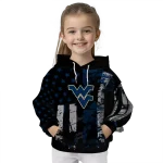 custom west virginia mountaineers distressed flag blue black hoodie best selling