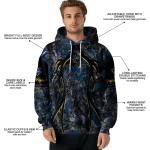 custom west virginia mountaineers hunting theme blue black hoodie best selling