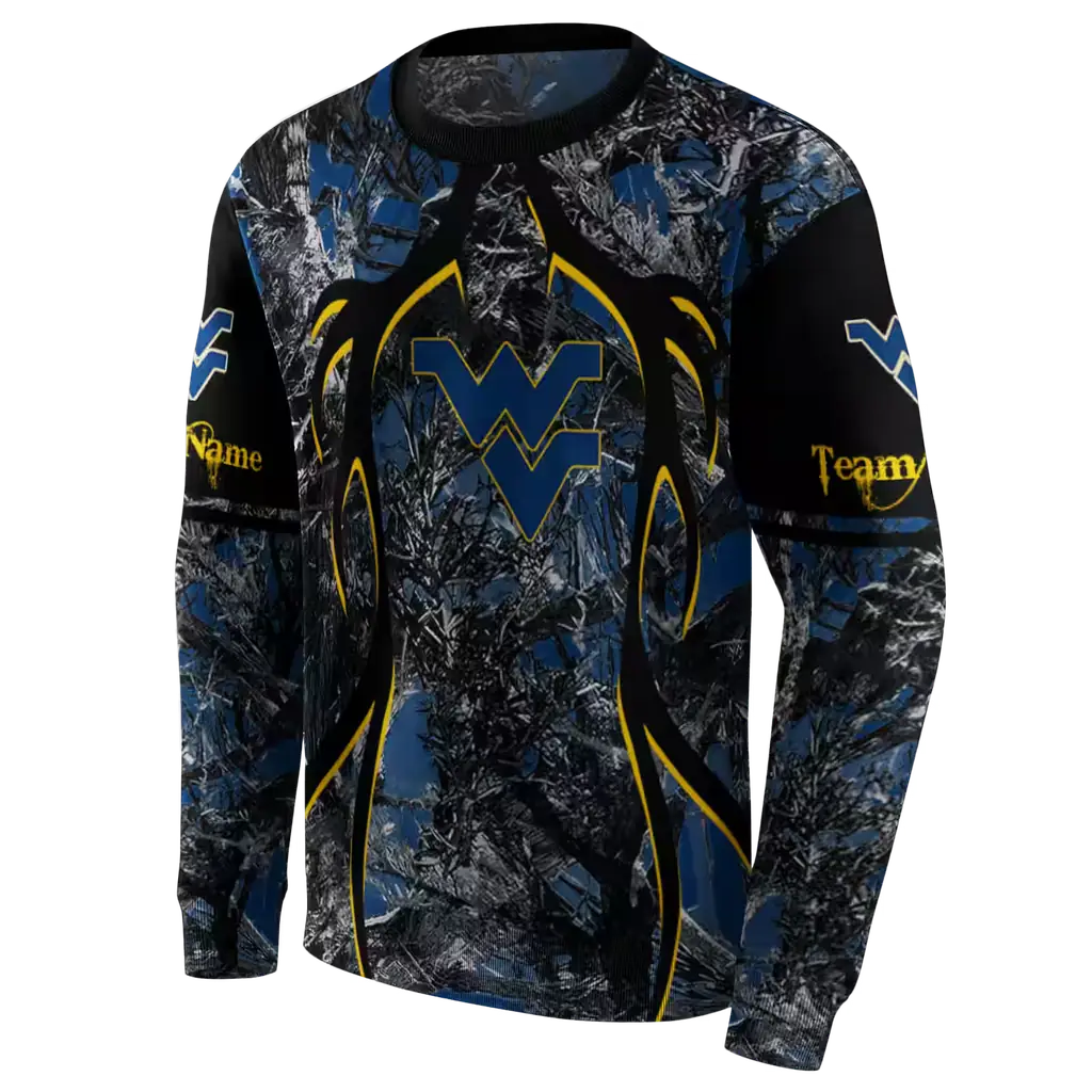 custom west virginia mountaineers hunting theme blue black hoodie new arrival custom west virginia mountaineers hunting theme blue black hoodie new arrival