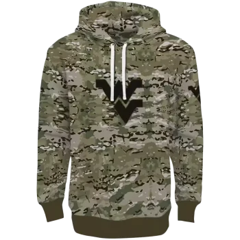 custom west virginia mountaineers military style hoodie best selling