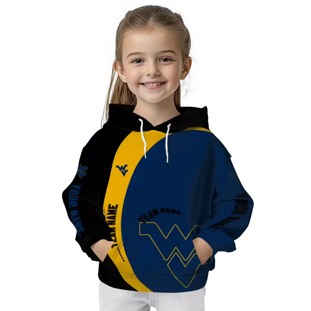 custom west virginia mountaineers minimalist design blue black hoodie top rated custom west virginia mountaineers minimalist design blue black hoodie top rated