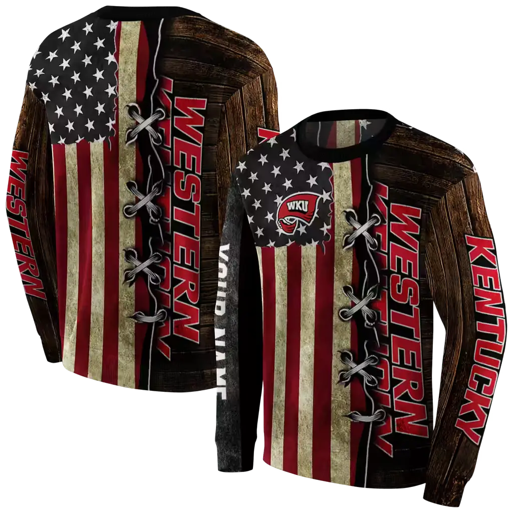 custom western kentucky hilltoppers american pride hoodie premium grade custom western kentucky hilltoppers american pride hoodie premium grade