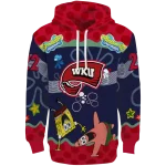 custom western kentucky hilltoppers spongebob patrick star red navy hoodie best selling