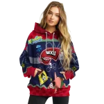 custom western kentucky hilltoppers spongebob patrick star red navy hoodie best selling