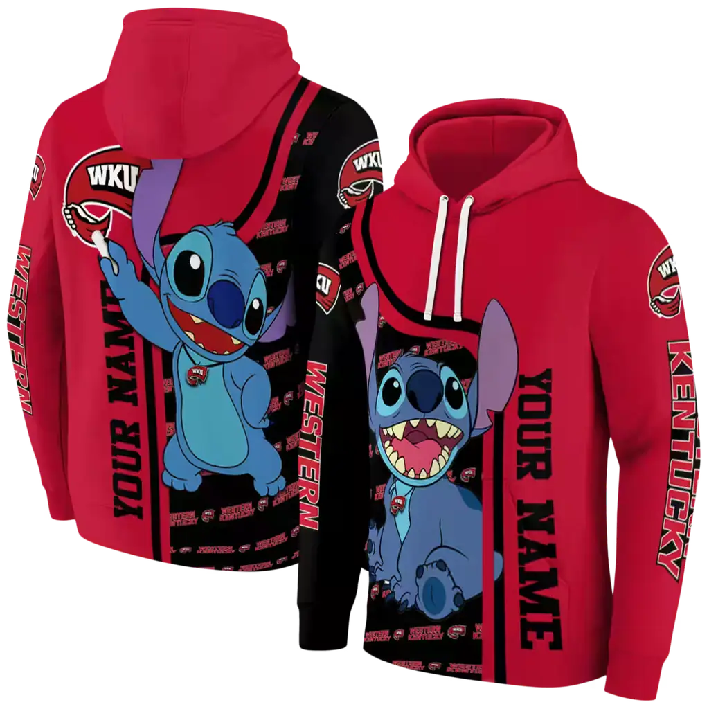 custom western kentucky hilltoppers stitch red hoodie fashion forward custom western kentucky hilltoppers stitch red hoodie fashion forward