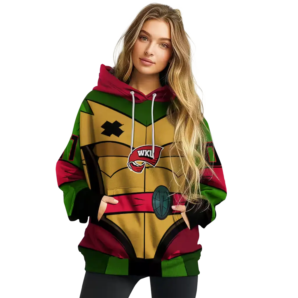 custom western kentucky hilltoppers superhero armor red green hoodie high quality custom western kentucky hilltoppers superhero armor red green hoodie high quality