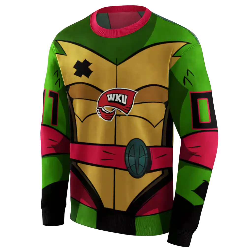 custom western kentucky hilltoppers superhero armor red green hoodie new arrival custom western kentucky hilltoppers superhero armor red green hoodie new arrival
