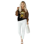 custom western michigan broncos baby yoda brown black hoodie best selling