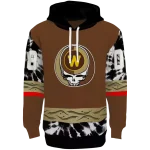 custom western michigan broncos grateful vibes brown hoodie best selling
