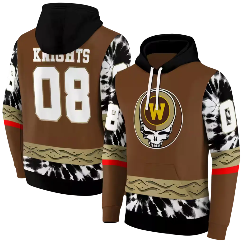 custom western michigan broncos grateful vibes brown hoodie fashion forward custom western michigan broncos grateful vibes brown hoodie fashion forward
