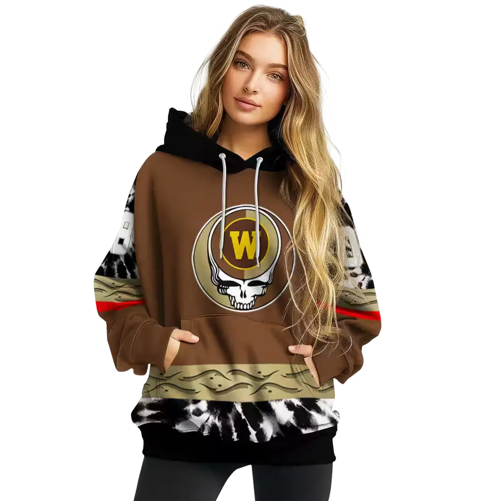 custom western michigan broncos grateful vibes brown hoodie high quality custom western michigan broncos grateful vibes brown hoodie high quality