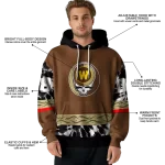 custom western michigan broncos grateful vibes brown hoodie best selling