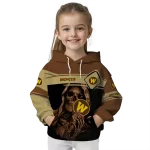 custom western michigan broncos grim reaper brown black hoodie best selling