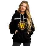 custom western michigan broncos punisher skull black hoodie best selling