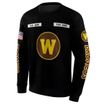 custom western michigan broncos punisher skull black hoodie best selling